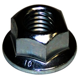 Crown Automotive 6502696 Nut; 6 Point; 10 Millimeter x 1.5 Thread; Zinc Coated; Steel; Single