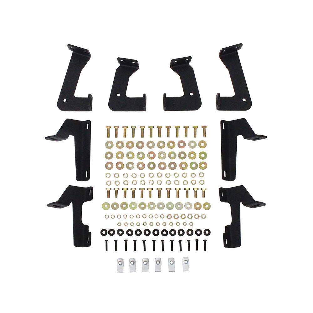 Westin 56140552 Automotive 56-140552 - Nerf Bar; HDX; With Drop Down Steps; 3 Inch Square Straight; Powder Coated; Black; Stainless Steel; With Welded End Caps; Rocker Panel Mount; With Polished Diamond Plate Step Pads On Drop Down Steps