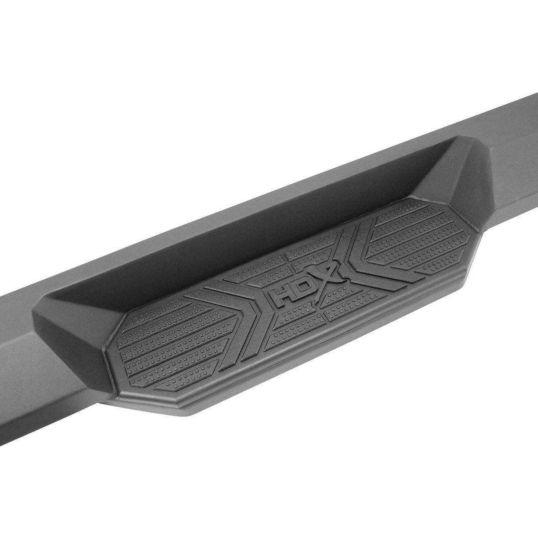 Westin 5623945 Automotive 56-23945 - Nerf Bar; HDX Xtreme; With Step Pads; 3 Inch Square Straight; Textured Powder Coat; Black; Steel; With Welded End Caps; Rocker Panel Mount