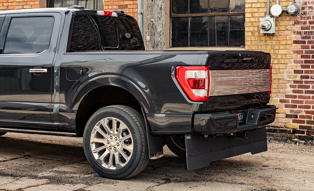 Access H2020279 Covers - Mud Flap; Rockstar; Direct-Fit; Single; Flat; With Logo; Diamond Mist; Black; Composite Rubber; Bolt On Mounting Bracket; With Anti-Sail Brackets; With Corrosion Resistant Frame/ Adjustable Rubber