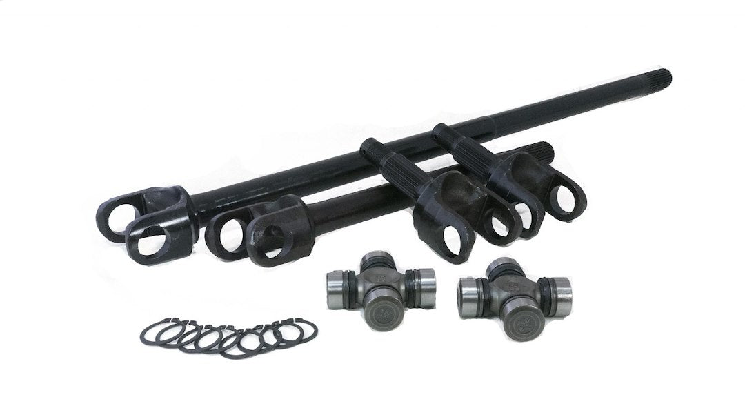 Revolution Gear & Axle DCD30TJ Revolution Gear and Axle DC-D30-TJ - Axle Shaft; Discovery Series; DANA 30; 27 Spline; 4340 Chrome Moly Steel; With 2 Dana Spicer 5-760X U-Joints/ 8 Full Circle Snap Rings/ 2 Inner Axle/ 2 Outer Stub Axle