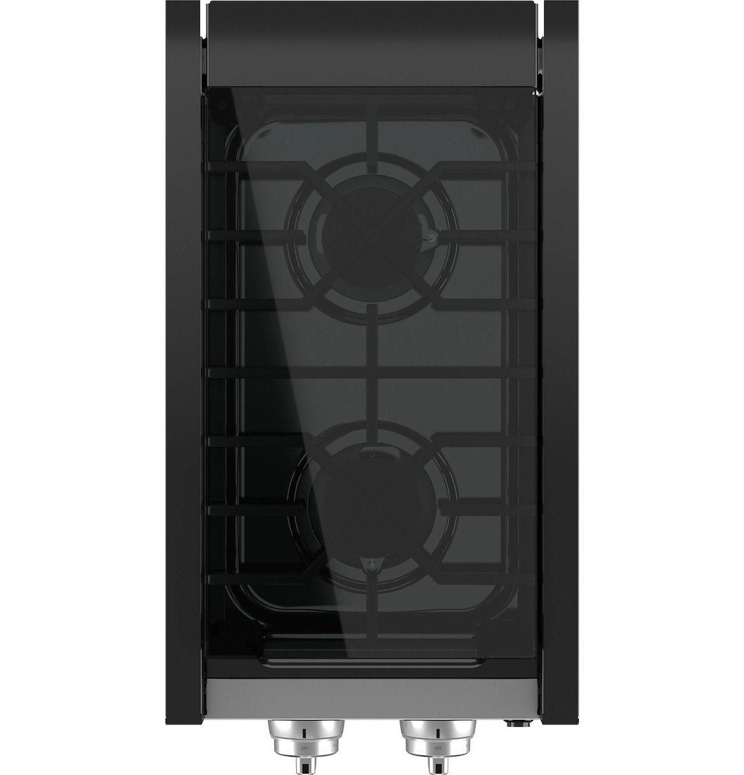 Profile PLU612RTSS GE Appliances - Stove; GE ™; Range; Gray; 12 Inch Width x 4-1/10 Inch Height x 22-3/5 Inch Depth; Piezo Ignition; 6500 BTU Front And Rear Burners; 12 Volt; 2 Burners; With Removable Grates For Cleaning; Cast Metal Knobs