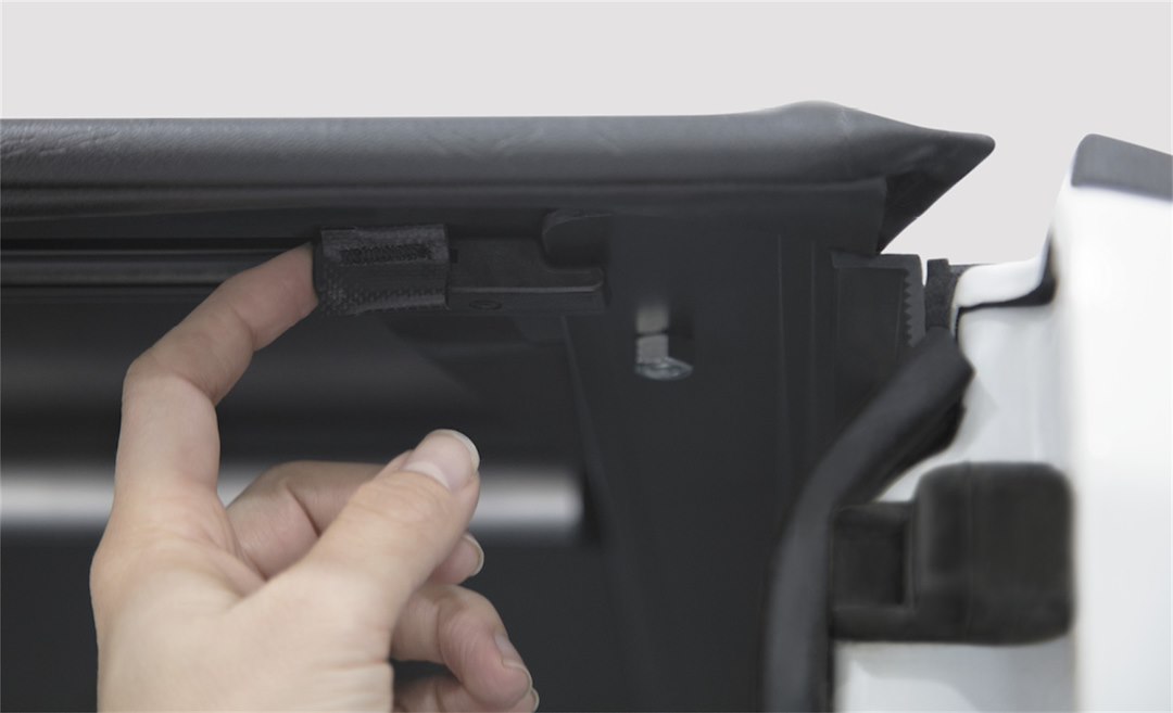 ACCESS 34249 Covers - Tonneau Cover; LiteRider®; Soft Roll-Up Hook And Loop; Low Profile; Black; Vinyl; Lockable Using Tailgate Handle Lock; Not Compatible With Tool Box