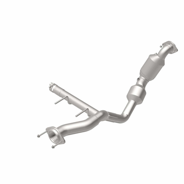 MagnaFlow Exhaust Products 280758 Magnaflow 48 State Converter - Catalytic Converter; OEM Grade; Stainless Steel Case; Single Bolt-On Inlet; Single Bolt-On Outlet; 40-1/2 Inch Overall Length; With Band Clamp/ Hanger/ Two Bolts/ Four Nuts