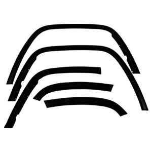 Crown 1MPK Automotive - Fender Flare; OE Replacement; Textured Black; Plastic; Set Of 6