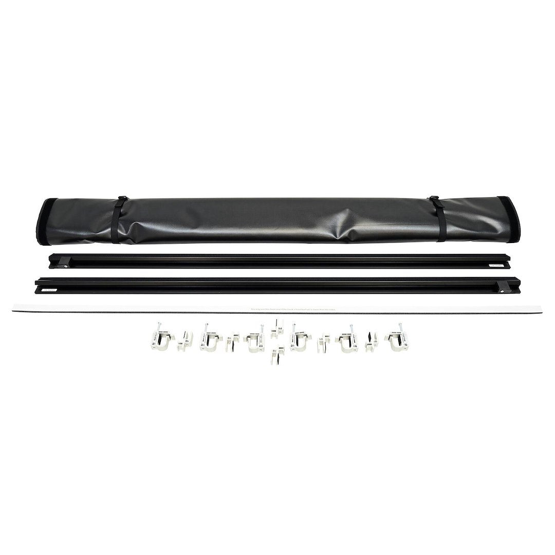 Westin 1911065 Automotive 19-11065 - Tonneau Cover; Soft Roll-Up Hook And Loop; Standard Profile; Not Hinged In Front; Black Satin; Vinyl; Lockable With Tailgate Handle; Not Compatible With Tool Box; Bed Rail Compatible; With Velcro Strap And Clamps