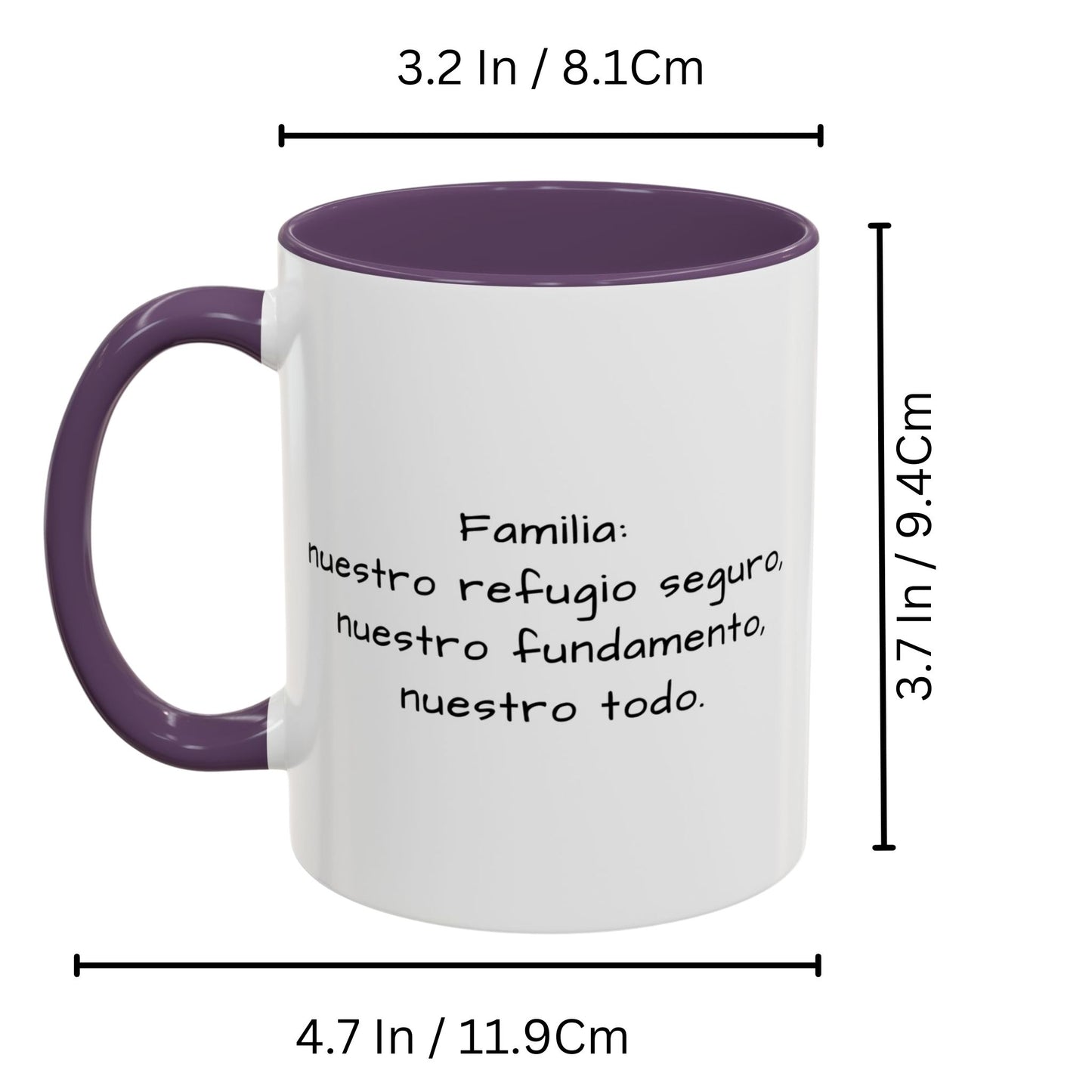 Tasse personnalisée, 325ml Blanc/violet Design carré Céramique Tasse à café, Cadeau personnalisé avec photo, texte ou logo