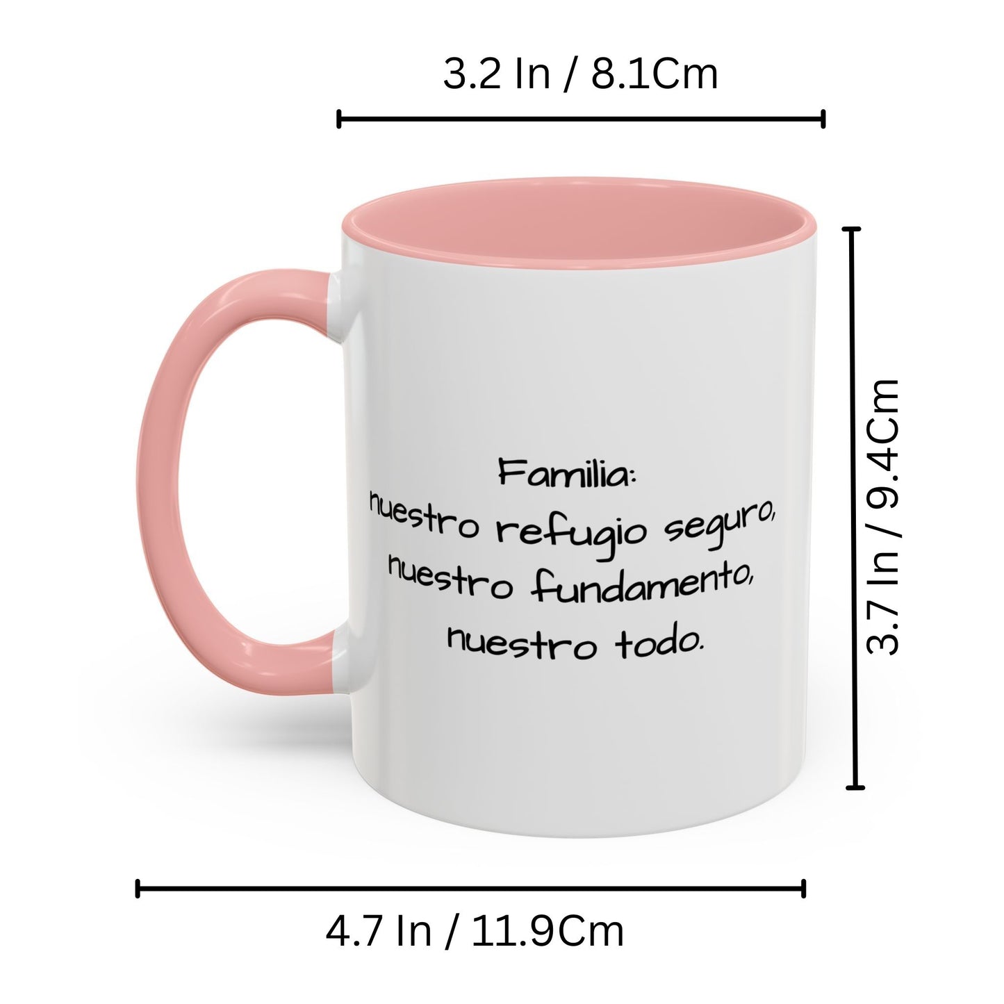 Tasse personnalisée, 325ml Blanc/rose Motif carré Céramique Tasse à café, Cadeau personnalisé avec photo, texte ou logo