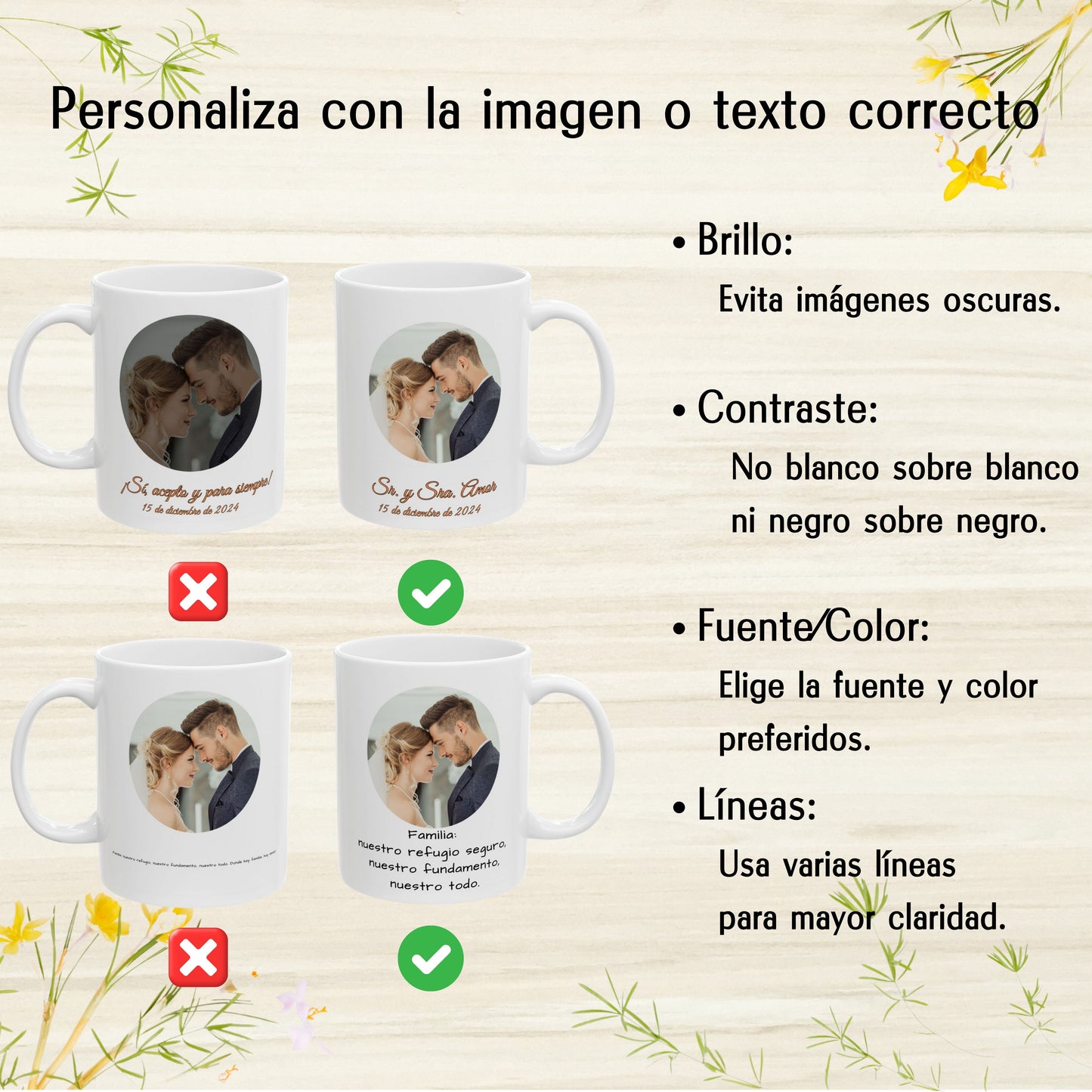 Taza personalizada, 325ml Todo blanco Diseño circular Cerámica Taza de café, Regalo personalizado con foto, texto o logo