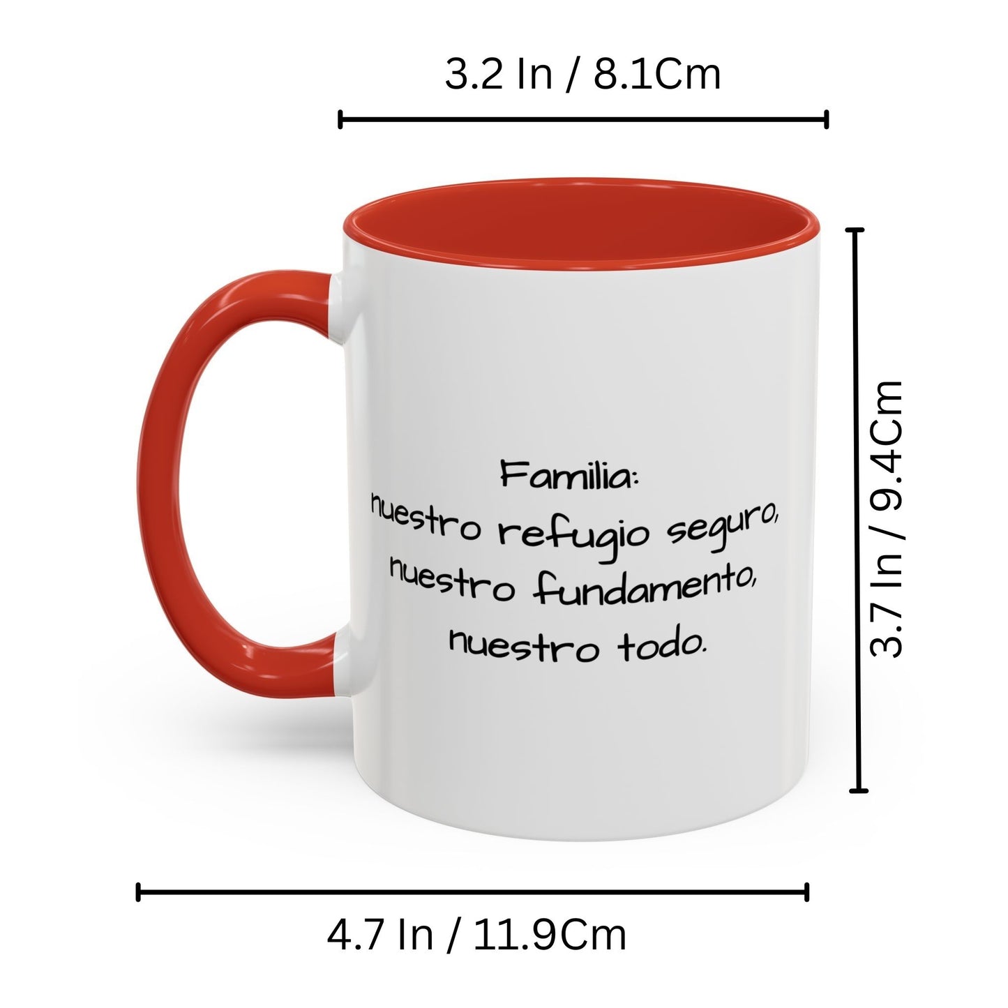 Mug personnalisé, 325ml Blanc/rouge Motif carré Céramique Tasse à café, Cadeau personnalisé avec photo, texte ou logo