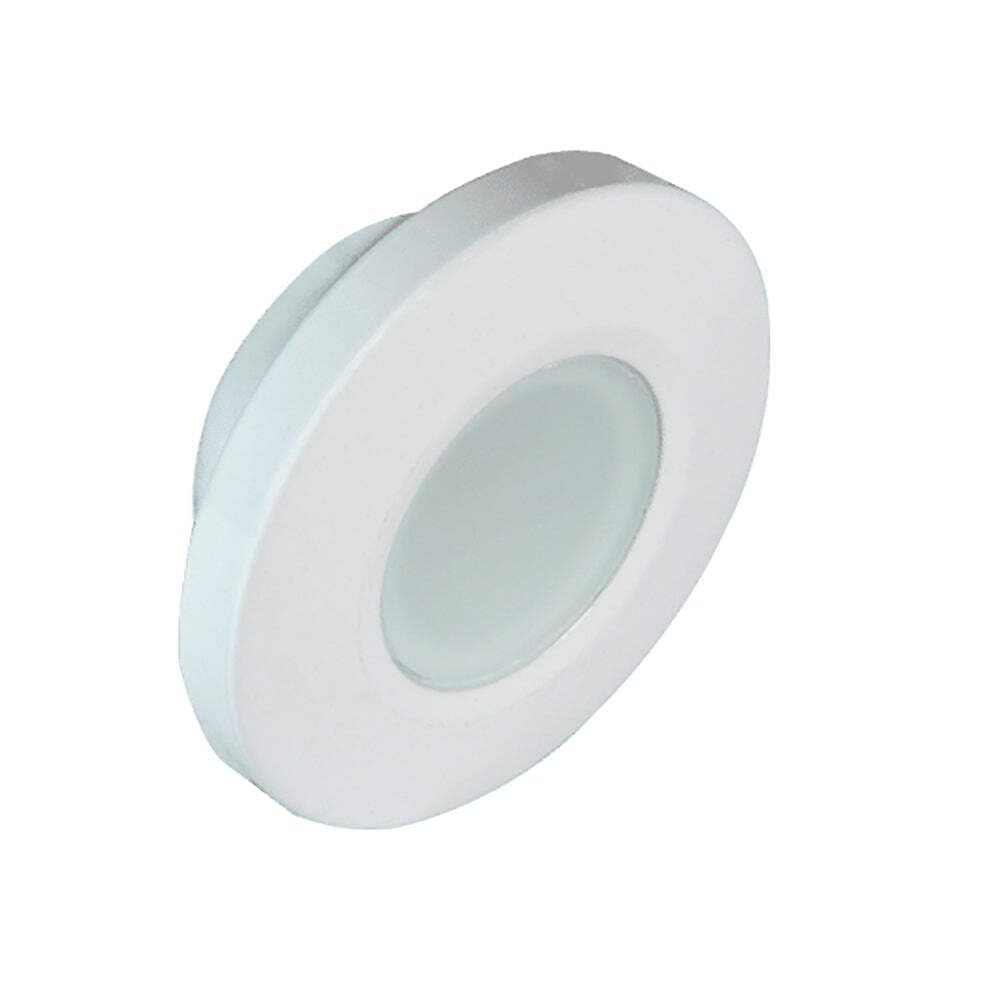 Lumitec 112523, Orbit Flush Mount Down Light, LED, White Housing