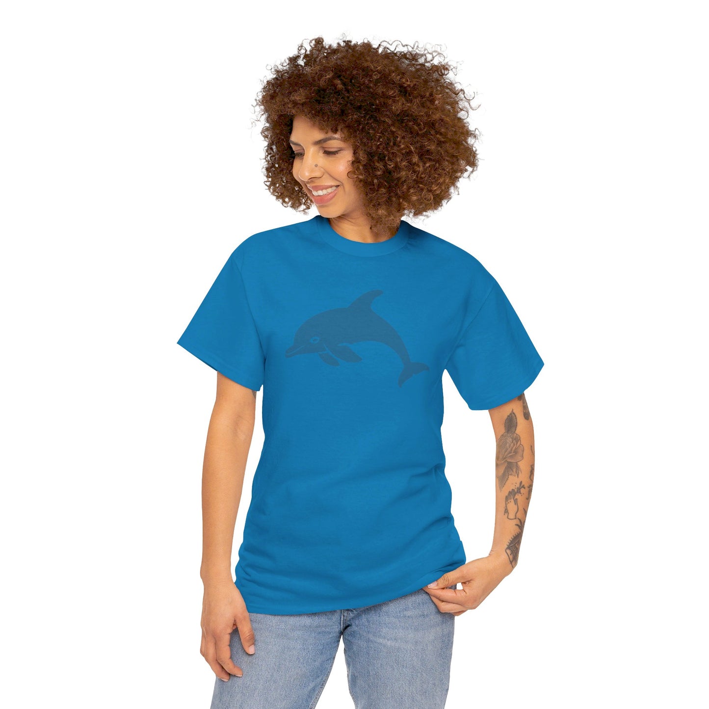 Unisex Heavy Cotton Tee - Classic Fit, Durable, 100% US Cotton, Tear-Away Label, Perfect for Casual & Semi-Formal Wear