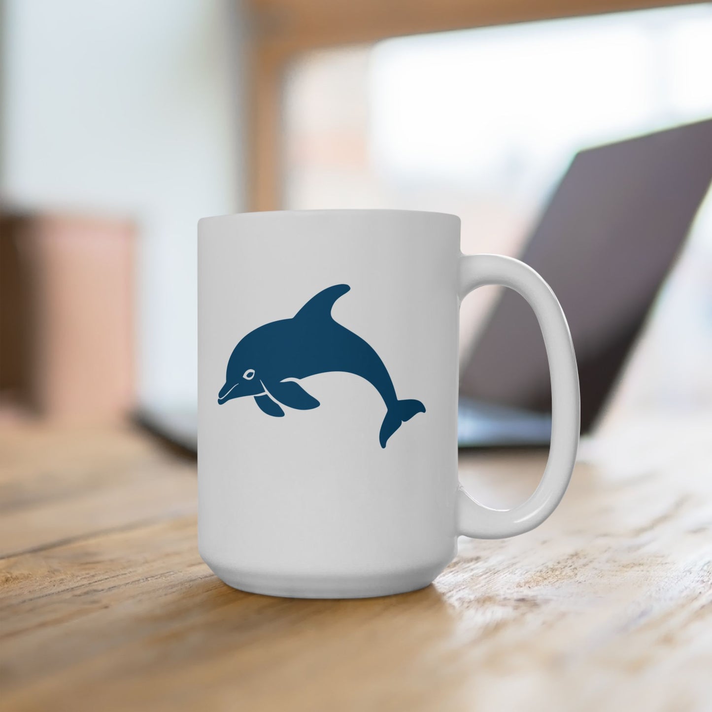 Personalized Ceramic Coffee Mug with Cute Blue Whale Design - BPA & Lead-Free, Dishwasher & Microwave Safe, Eco-Friendly