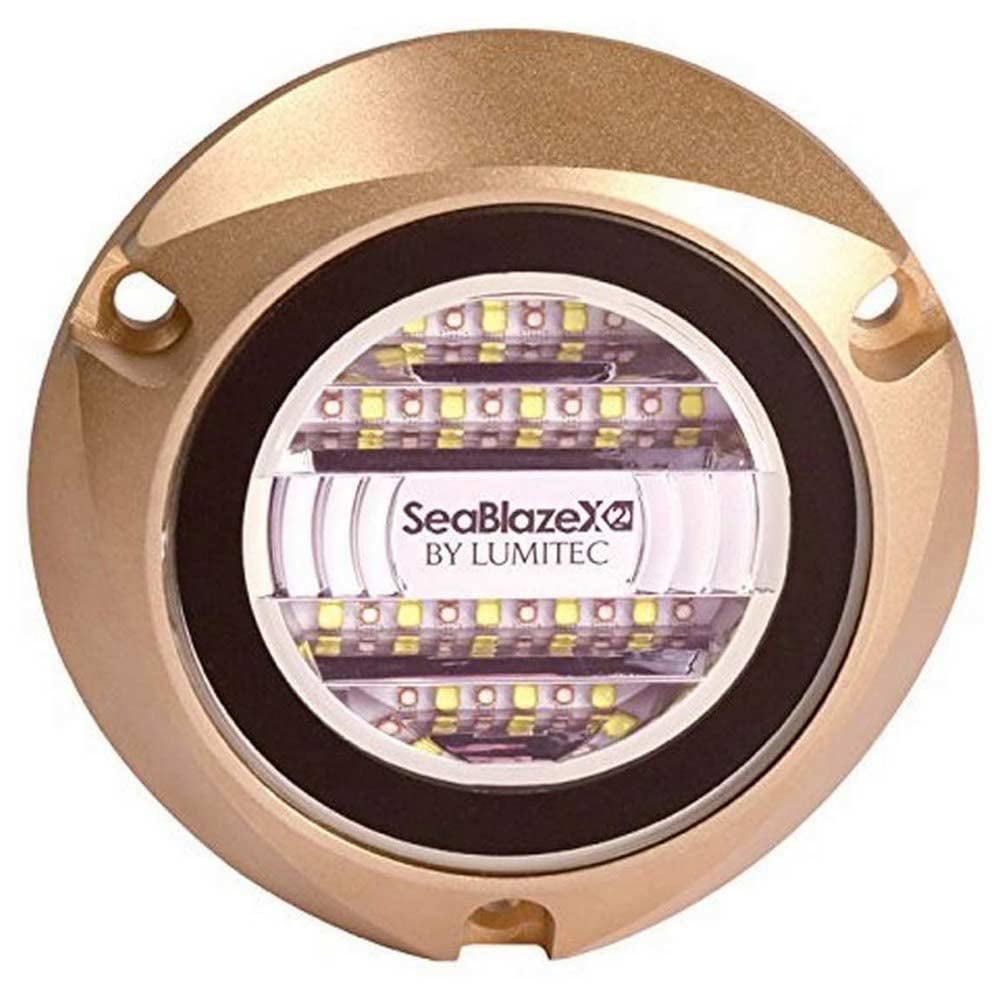 Lumitec 101516 SeaBlazeX2 LED Underwater Boat Light, Bronze