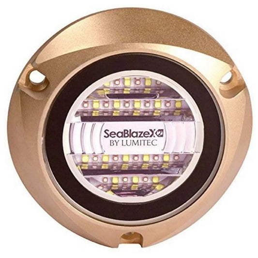 Lumitec 101516 SeaBlazeX2 LED Underwater Boat Light, Bronze