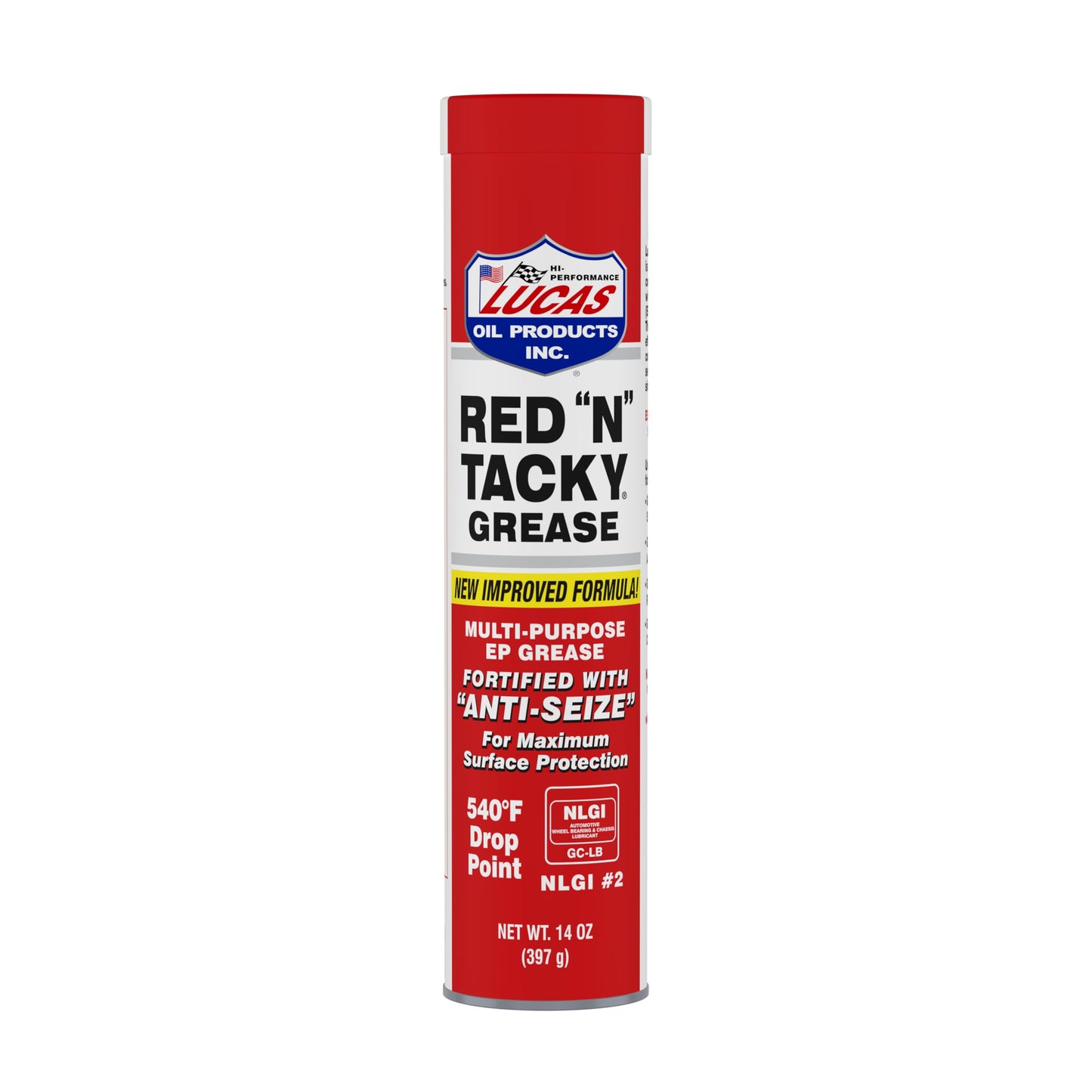 Lucas Oil 10005 Red "N" Tacky Grease - 14 oz Cartridge (Pack of 30)