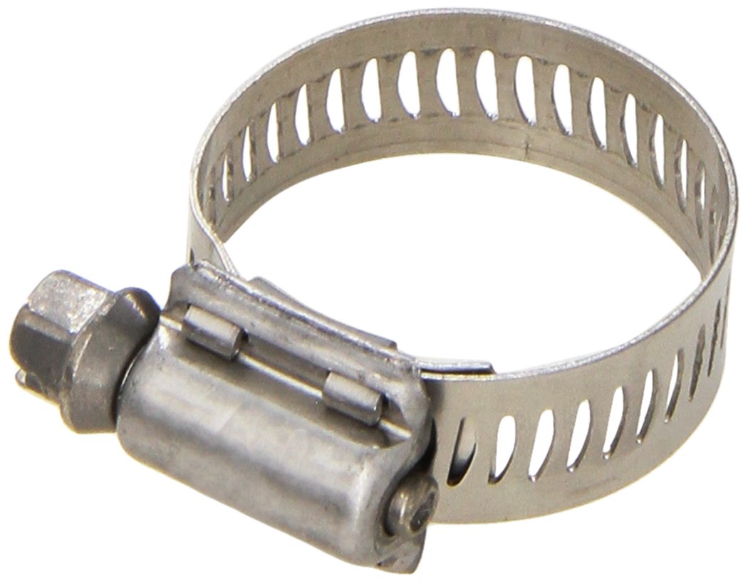 Breeze 63012H Marine Grade Power-Seal Stainless Steel Hose Clamp, Worm-Drive, SAE Size 12, 11/16" to 1-1/4" Diameter Range, 1/2" Band Width (Pack of 10)