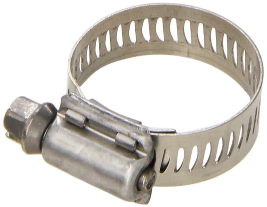 Breeze 63012H Marine Grade Power-Seal Stainless Steel Hose Clamp, Worm-Drive, SAE Size 12, 11/16" to 1-1/4" Diameter Range, 1/2" Band Width (Pack of 10)