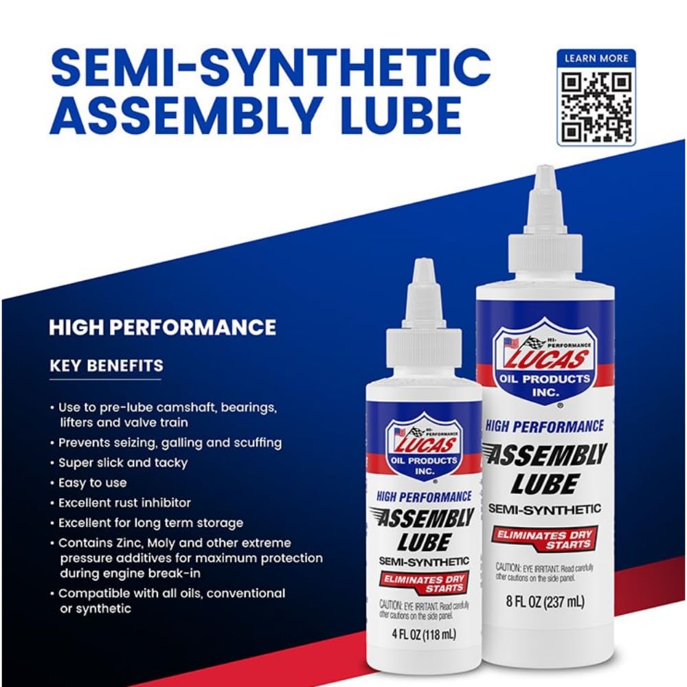 Lucas Oil LUCA10153 Assembly Lube - 8 oz (Pack of 12)