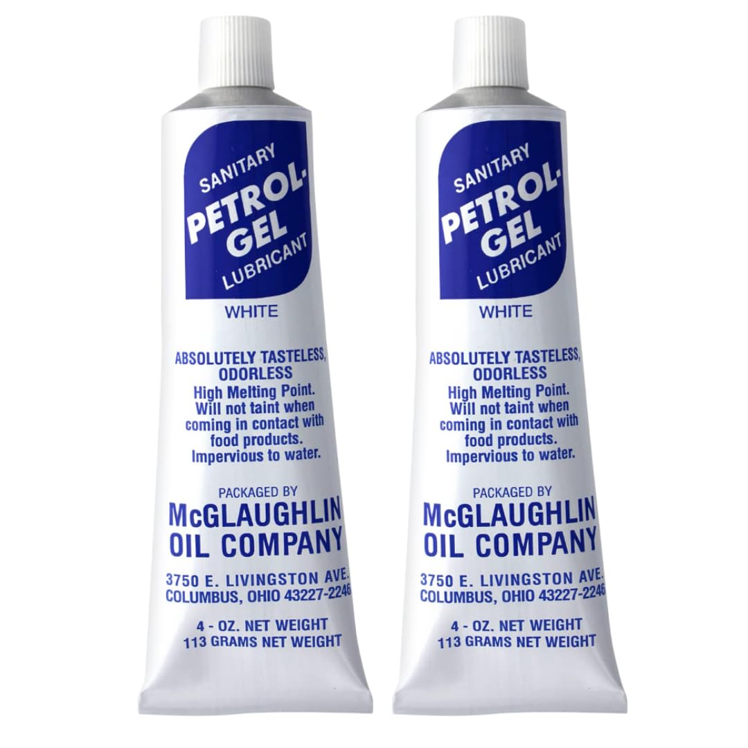 Petrol-Gel Food Grade Equipment Lubricant NSF - Premium Mineral Oil for Food Grade Grease Applications, Commercial Multipurpose - Pack of 2, SK-RR3A-GLX1