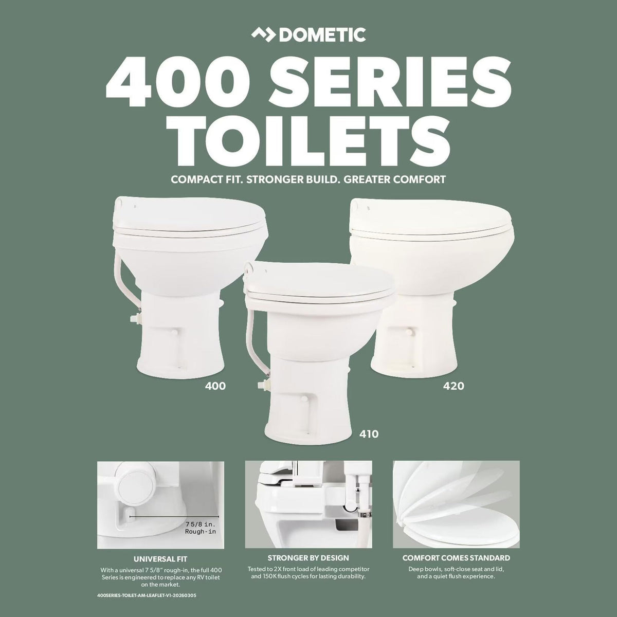Dometic Toilet Bowl Seal Replacement Kit 385311462