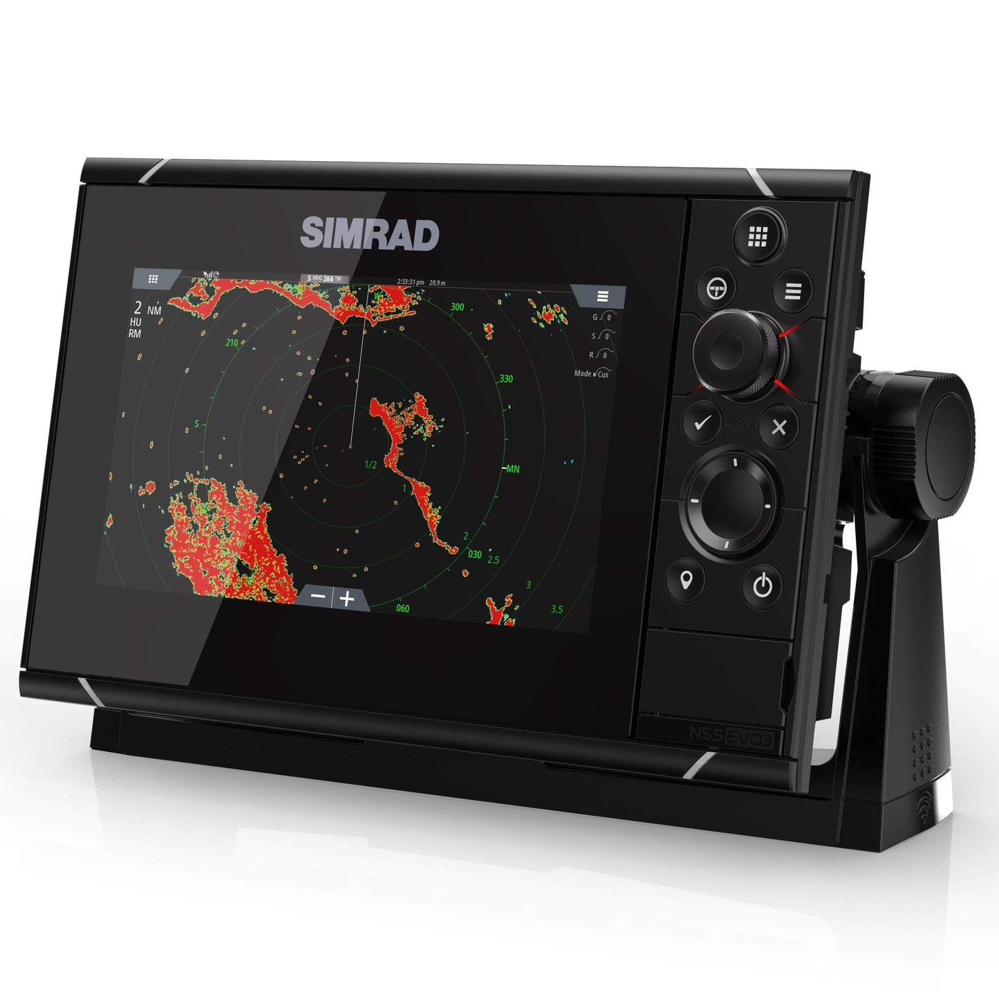 Simrad NSS evo3: 7-inch Navigation Display with GPS, SolarMAX Display and C-MAP Insight Pro Charts Installed.Semrad NSS7 Evo3