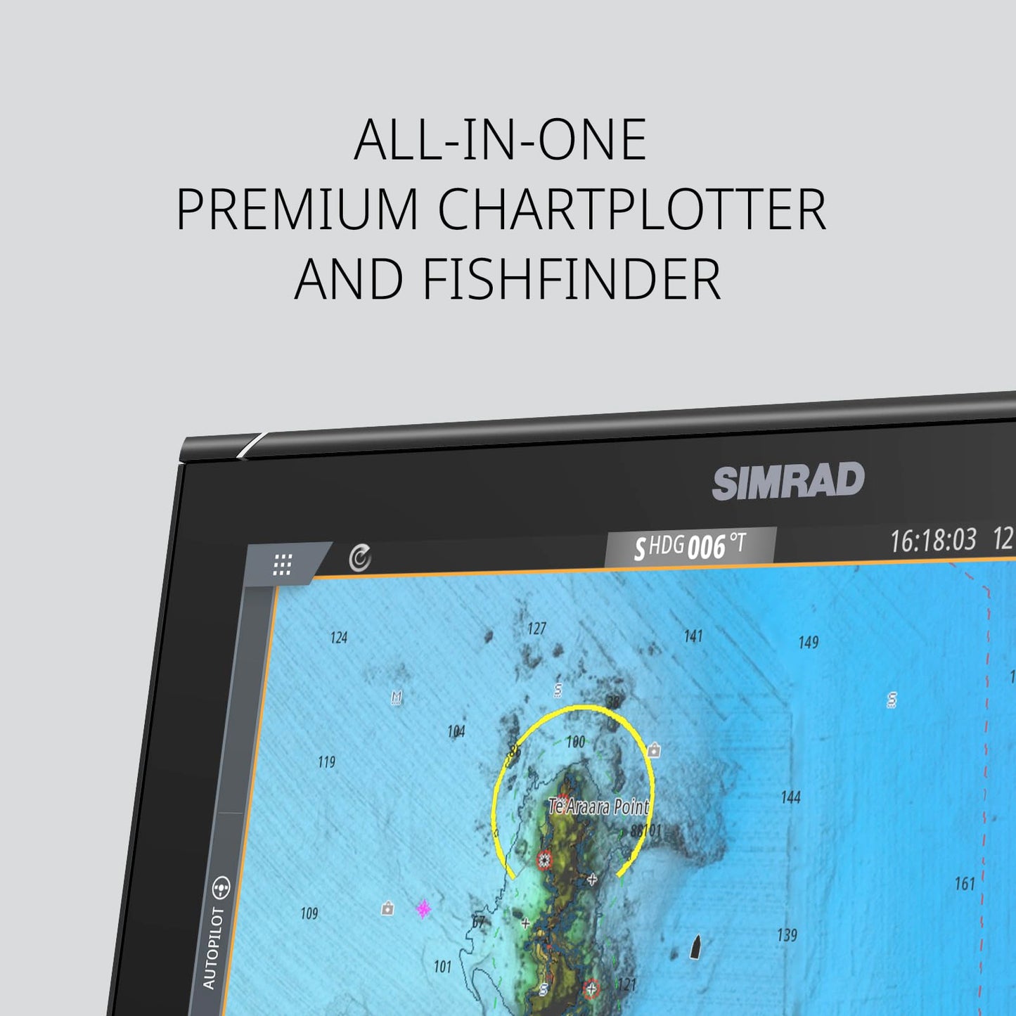 Simrad NSS12 Evo3S Chartplotter and Fishfinder with Preloaded C-MAP US Enhanced Charts, 12 Inch Display, Black, 000-15403-002