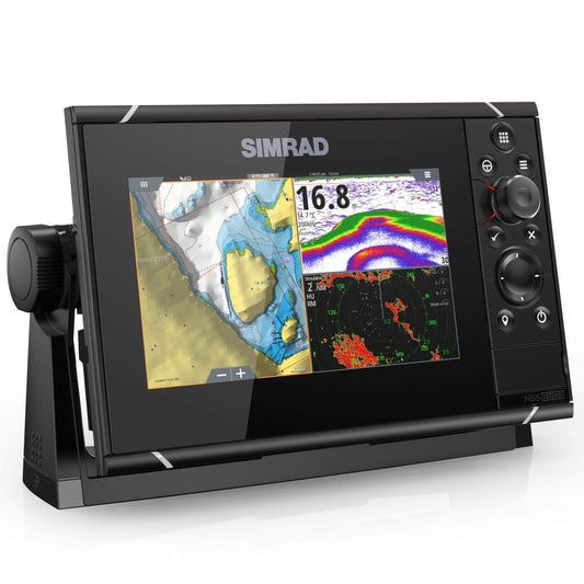 Simrad NSS evo3: 7-inch Navigation Display with GPS, SolarMAX Display and C-MAP Insight Pro Charts Installed.Semrad NSS7 Evo3