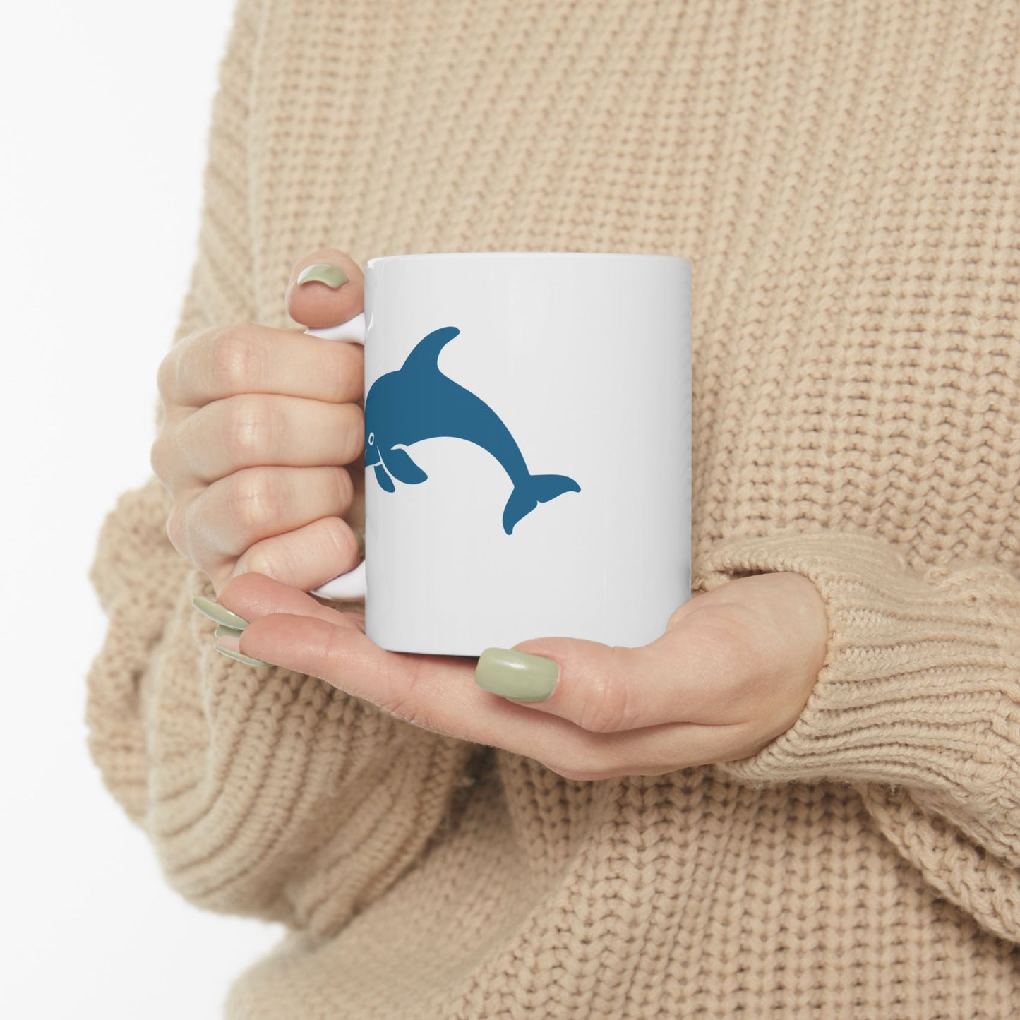 Personalized Ceramic Coffee Mug with Cute Blue Whale Design - BPA & Lead-Free, Dishwasher & Microwave Safe, Eco-Friendly