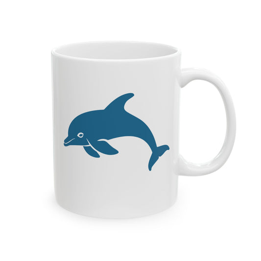 Personalized Ceramic Coffee Mug with Cute Blue Whale Design - BPA & Lead-Free, Dishwasher & Microwave Safe, Eco-Friendly