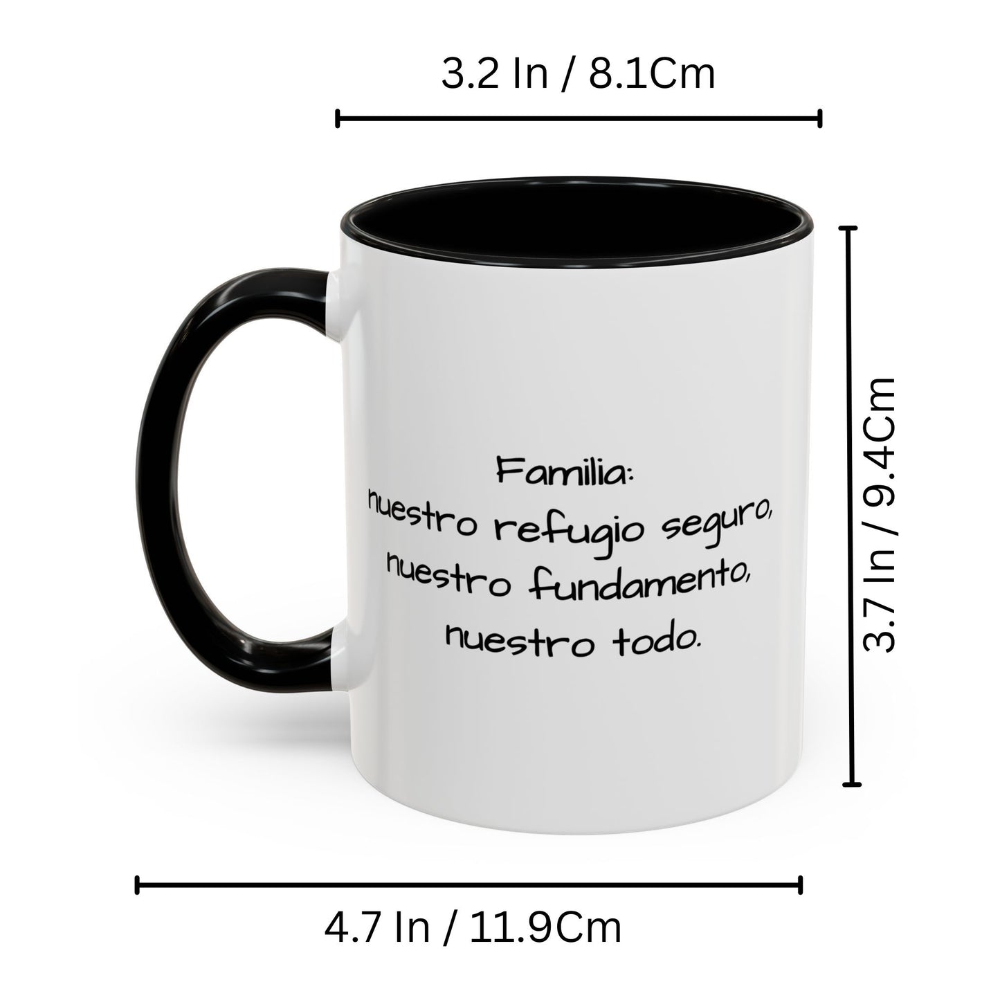 Custom Mug, 11oz White/Black Square Design Ceramic Coffee Mug, Personalized Gift with Photo, Text or Logo