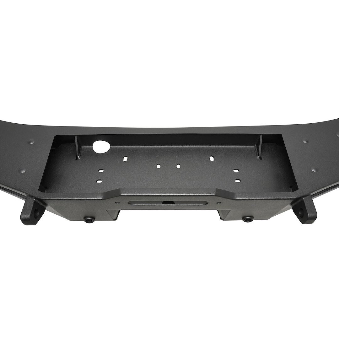 Westin 59711255 Automotive 59-711255 - Bumper; XTS; One Piece Design; Direct-Fit; Mounting Hardware Included; Without Grille Guard; Accommodates 8000 To 12000 Pound Winches; With D-Ring Mount; With Fog Light Cutouts; Textured Powder Coat; Black; Steel