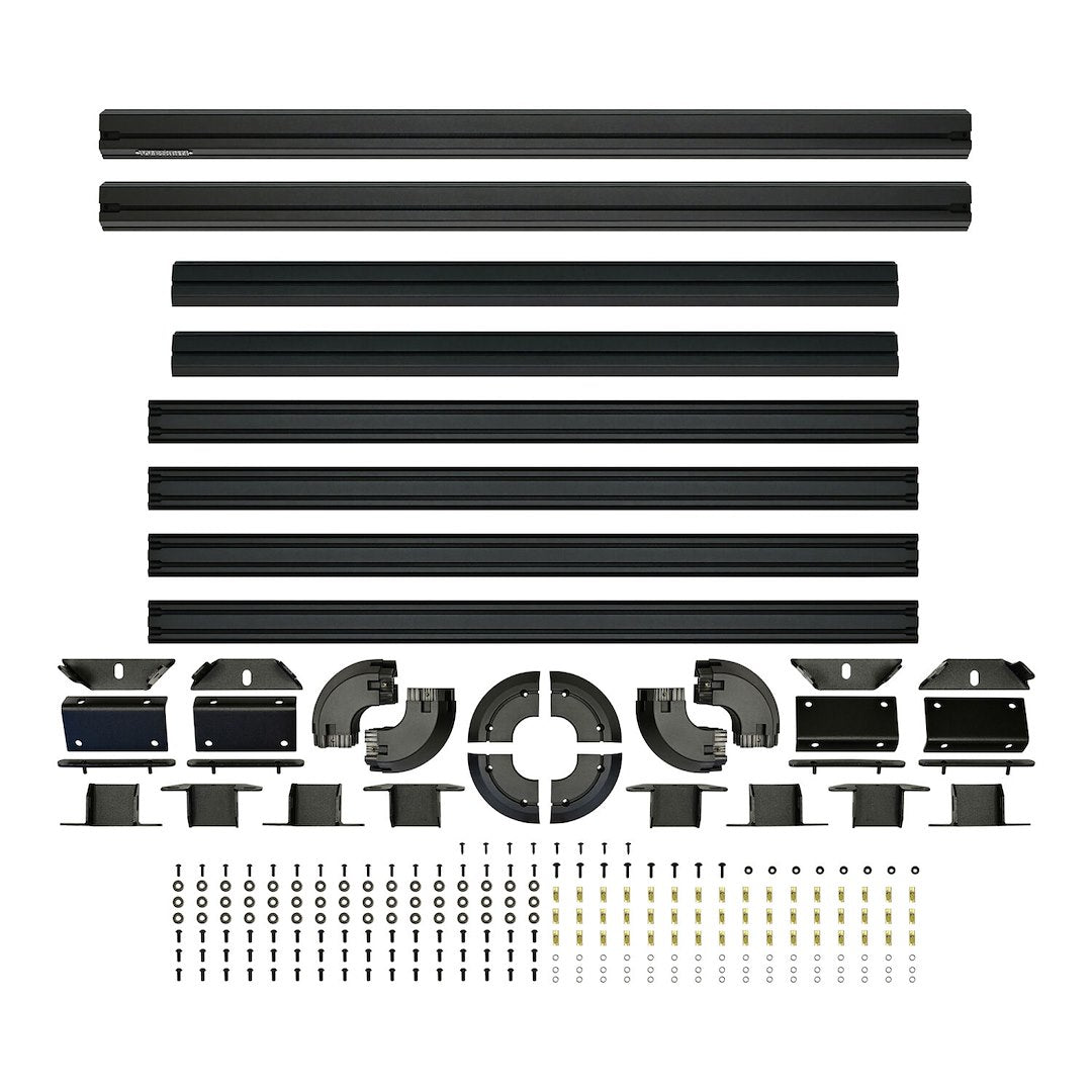 Westin 1500155 Automotive 15-00155 - Roof Rack; Mesa; Universal 58 Inch Length X 45 Inch Width; Bolt-On Installation; Powder Coated; Textured Black; Aluminum; With Wind Deflector/ Mounting Bracket And Hardware