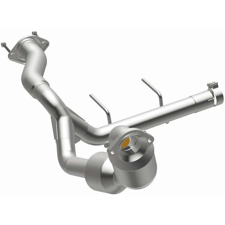 MagnaFlow Exhaust Products 280758 Magnaflow 48 State Converter  - Catalytic Converter; OEM Grade; Stainless Steel Case; Single Bolt-On Inlet; Single Bolt-On Outlet; 40-1/2 Inch Overall Length; With Band Clamp/ Hanger/ Two Bolts/ Four Nuts