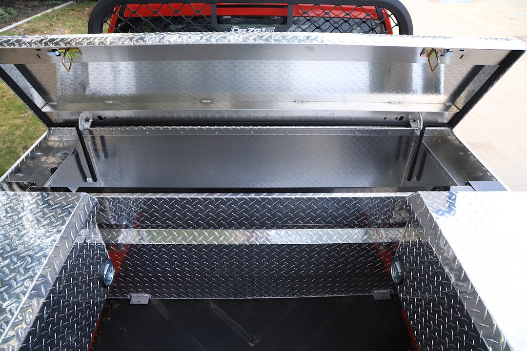 DEE ZEE DZ11748B DZ 11748B - Tool Box; Pro Series; Side Mount; Diamond Tread; Black Gloss Textured Powder Coated; Aluminum; 48 Inch Length