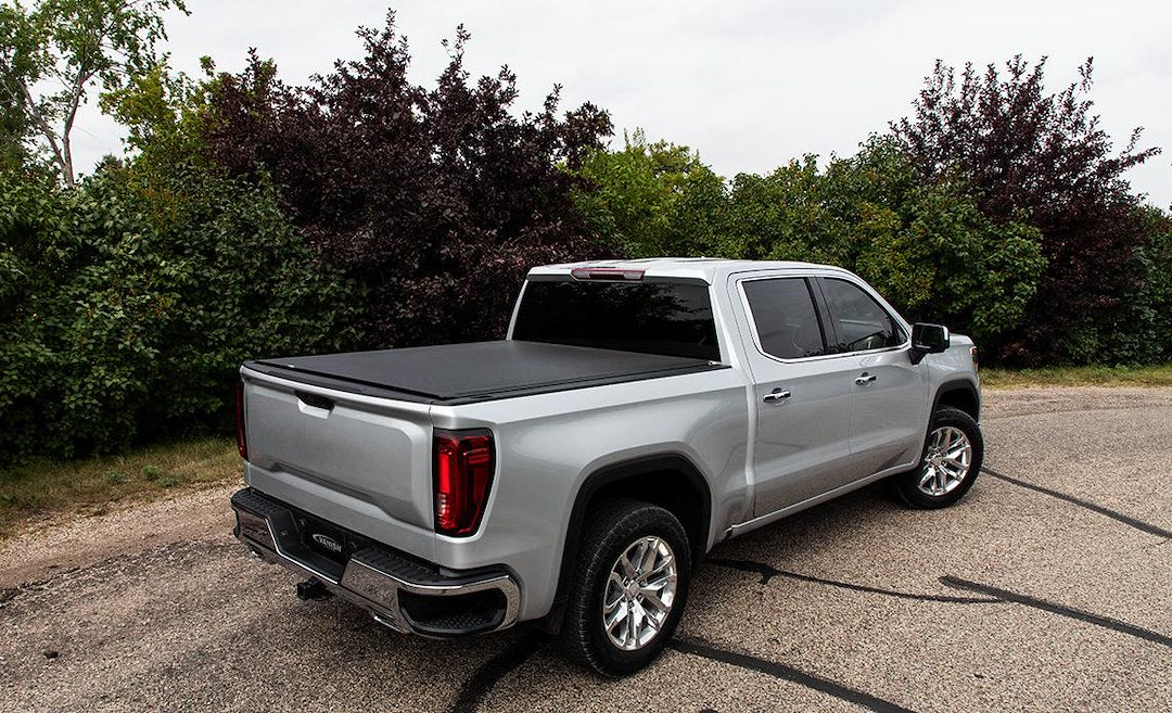 ACI 95349 ACCESS Covers  - Tonneau Cover; Vanish®; Soft Roll-Up Hook And Loop; Low Profile; Black; Vinyl; Lockable; Not Compatible With Tool Box; With Nylon Straps/ Clamps/ Aluminum Bows/ Rails/ Bars