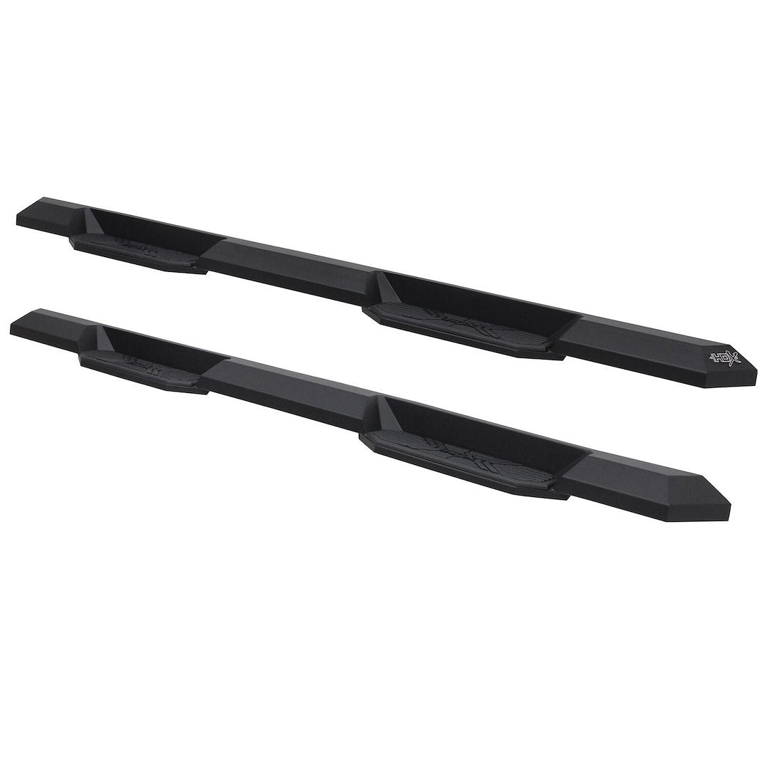 Westin 5624085 Automotive 56-24085 - Nerf Bar; HDX Xtreme; With Step Pads; 3 Inch Square Straight; Textured Powder Coat; Black; Steel; With Welded End Caps; Rocker Panel Mount