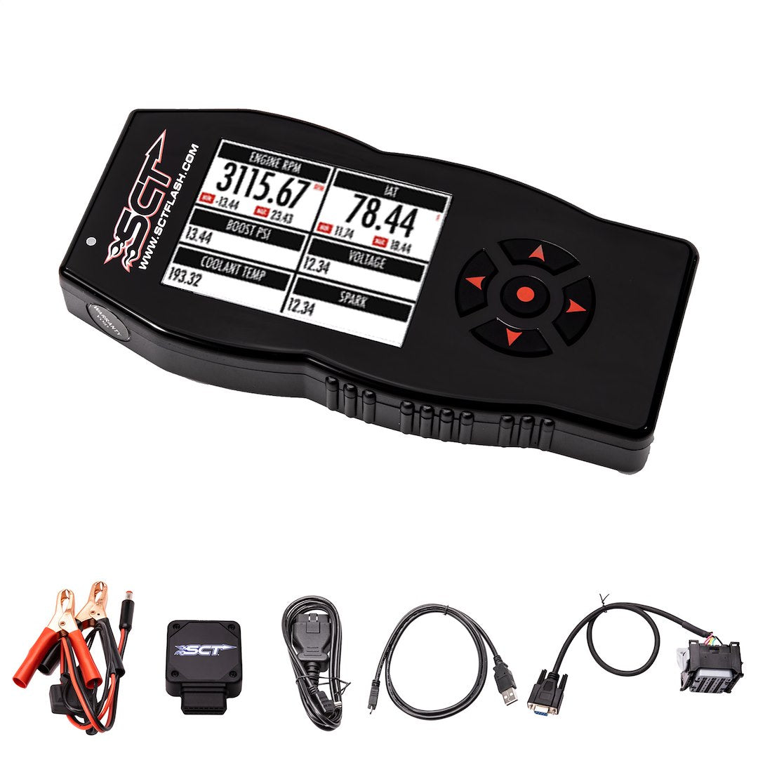 GOT TRACTION 7015PGB SCT Flash 7015PG-B - Computer Programmer; X4 Power Flash; Performance Tuning; Handheld With Navigation Buttons; Reads and Clears Diagnostic Trouble Codes; Updateable With USB Connection; With Unlock Cable