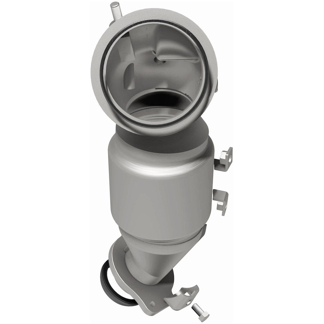 MagnaFlow Exhaust Products 21112 Magnaflow 48 State Converter 21-112 - Catalytic Converter; OEM Grade; Stainless Steel Case; Single Clamp-On Inlet; Single Bolt-On Outlet; 14 Inch Overall Length; With Bolt/ Ring Gasket/ Donut Gasket