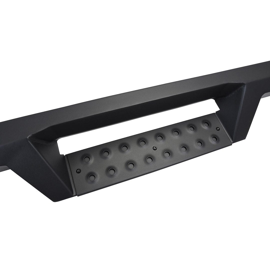 Westin 5614025 Automotive 56-14025 - Nerf Bar; HDX; With Drop Down Steps; 3 Inch Square Straight; Powder Coated; Black; Mild Steel; With Welded End Caps; Rocker Panel Mount