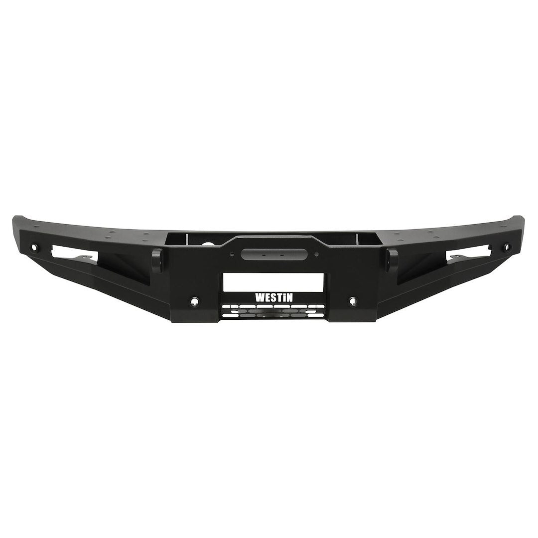 Westin 59711255 Automotive 59-711255 - Bumper; XTS; One Piece Design; Direct-Fit; Mounting Hardware Included; Without Grille Guard; Accommodates 8000 To 12000 Pound Winches; With D-Ring Mount; With Fog Light Cutouts; Textured Powder Coat; Black; Steel