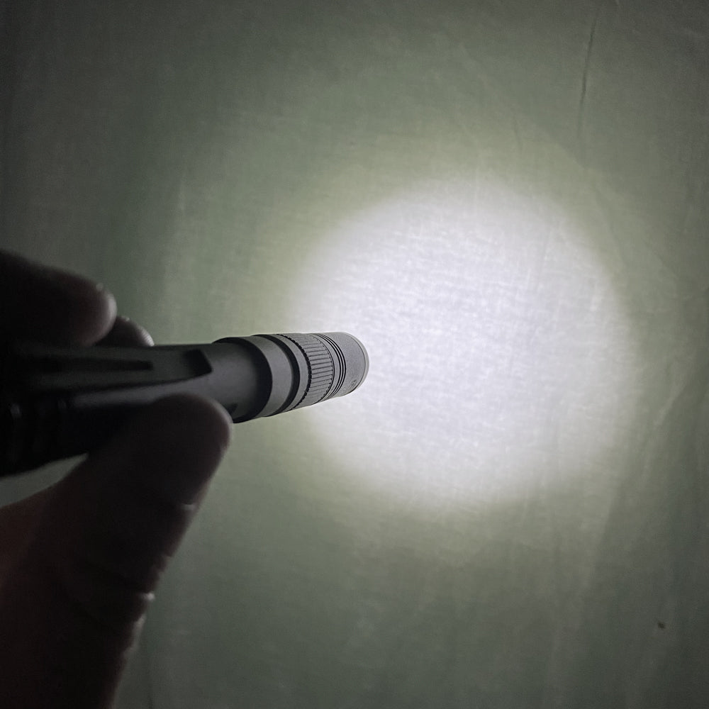 Race Sport Lighting 1007532 Flashlight; Handheld; 3 Mode CREE LED; Clear Lens; Linear Beam; Black; Rechargeable Battery; 2.78 Watt; 350 Lumens; IP67 Rated; 5500K Color Temperature; 50,000 Hour Lifespan; Single