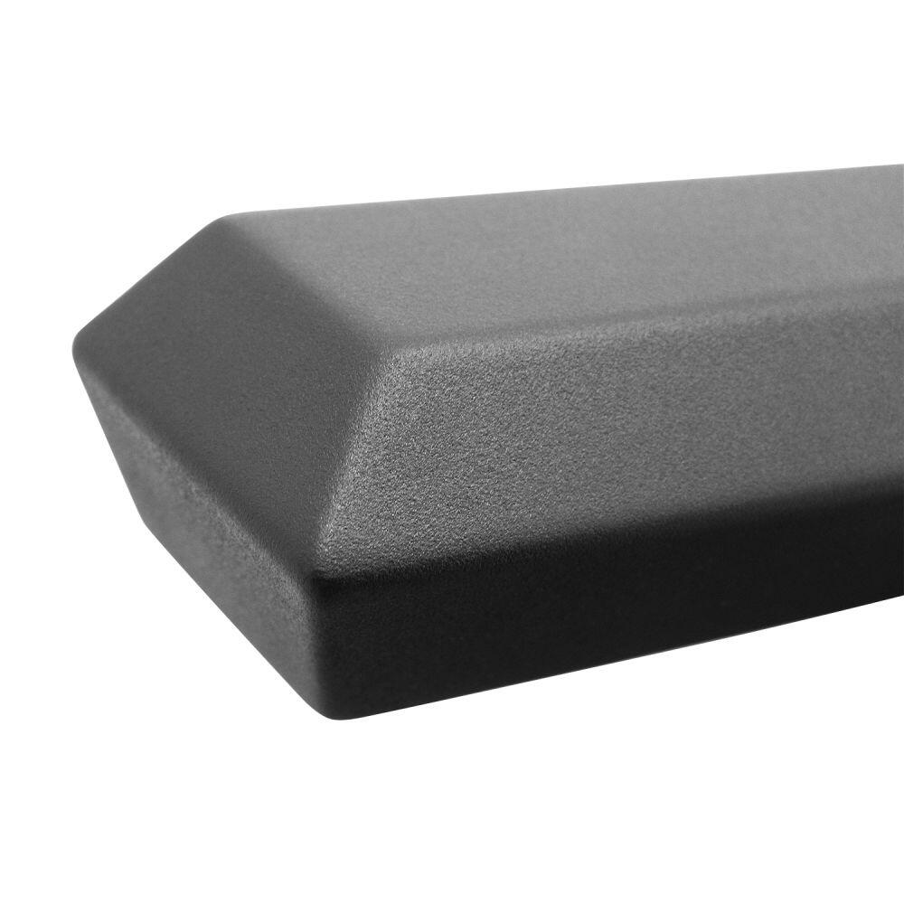 Westin 5613935 Automotive 56-13935 - Nerf Bar; HDX; With Drop Down Steps; 3 Inch Square Straight; Powder Coated; Black; Mild Steel; With Welded End Caps; Rocker Panel Mount