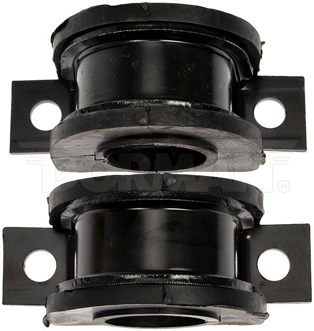 Dorman 928565 (OE Solutions) 928-565 - Stabilizer Bar Mount Bushing; OE Solutions™; OE Replacement; 33.34 Millimeter Diameter; Black; Steel/ Rubber; Non-Greaseable; With Bracket
