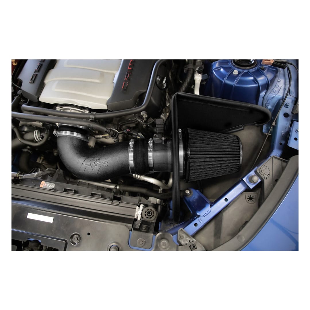 K&N 303092 K & N Filters 30-3092 - Cold Air Intake; Black Polyethylene Tube; Black Filter; With Heat Shield