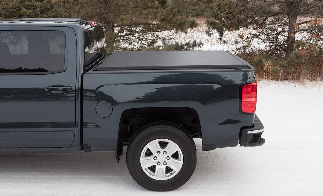 ACI 35319 ACCESS Covers  - Tonneau Cover; LiteRider®; Soft Roll-Up Hook And Loop; Low Profile; Black; Vinyl; Lockable; Not Compatible With Tool Box; With Nylon Straps/ Clamps/ Aluminum Bows/ Rails/ Bars