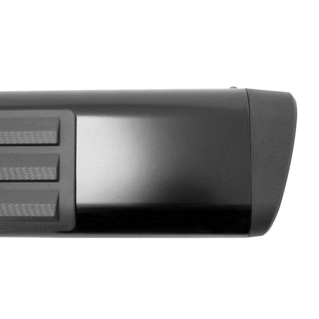 Westin 226025 Automotive 22-6025 - Nerf Bar; Premier; With Step Pads; 6 Inch Oval Straight; Powder Coated; Black; Steel; With Plastic End Caps; Rocker Panel Mount; Requires Mounting Bracket Depending On Application Only If Listed