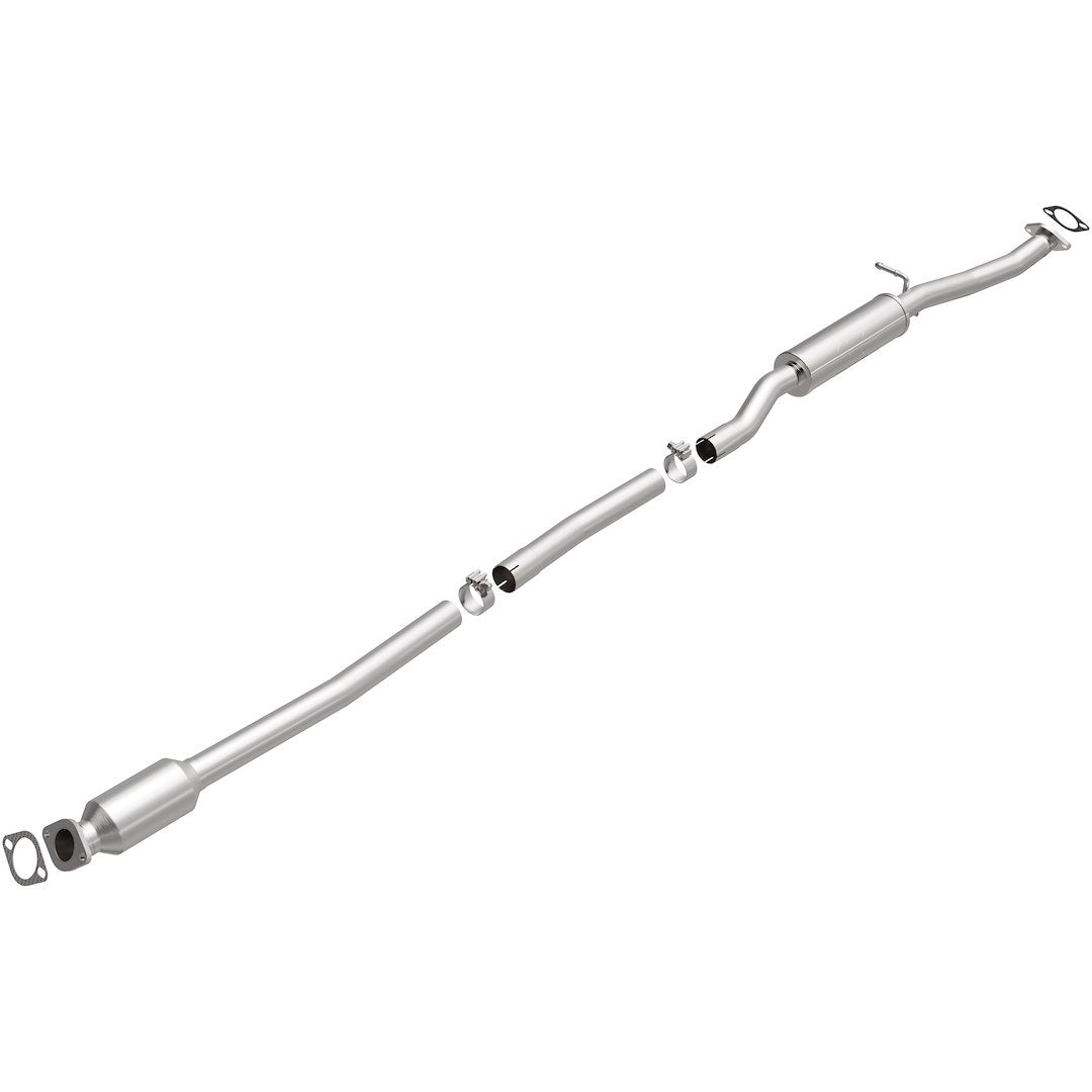 MagnaFlow Exhaust Products 280055 Magnaflow 48 State Converter  - Catalytic Converter; OEM Grade; Stainless Steel; Bolt-On Inlet; Bolt-On Outlet; 9-1/4 Inch Body/98 Inch Overall Length; With Clamps