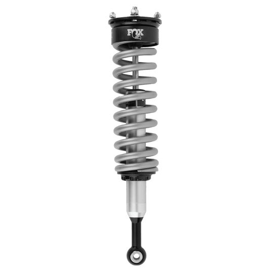 FOX Factory 98502154 Fox Shocks 985-02-154 - Coil Over Shock Absorber; Non-Adjustable Valving; Ride Height Adjustable 0 To 4 Inch Lift; Single Flat End Coil Spring; Black/ Silver; Without Remote Reservoir; Single