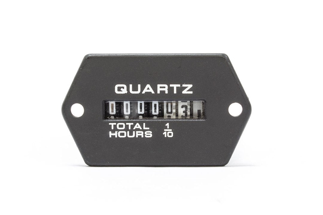 Teleflex 56967P Sierra Marine  - Gauge Hour Meter; 2.1 Inch Width x 1.2 Inch Height; Electrical; 10,000 Hours; Analog; Black Face/ Black Bezel; For Marine Applications